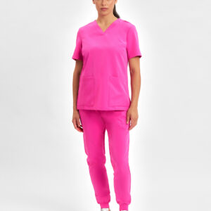 Womens Pink Jogger Scrub Pant Pink