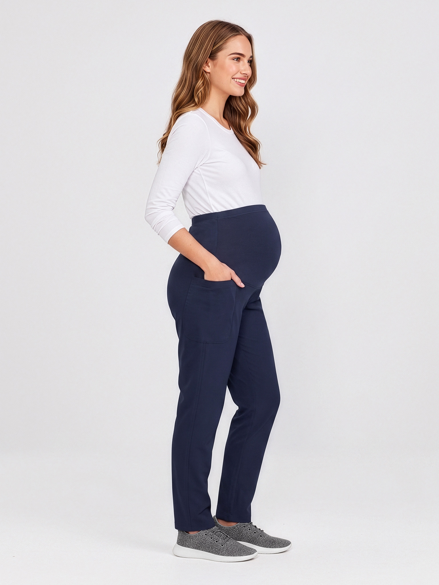 Rose Womens Maternity Scrub Pant Midnight Navy Rose Womens Maternity Scrub Pant Midnight Navy