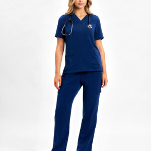 Avery Womens Straight Leg Scrub Pant Navy