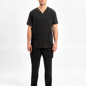 Avery Mens Straight Leg Scrub Pant Black
