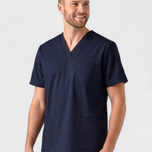 Tokyo Mens Scrub Top Midnight Navy