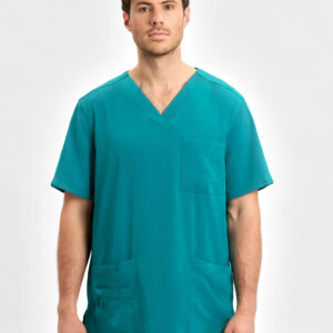 Avery Mens V-Neck Scrub Top Teal