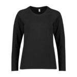 Womens Performance Long Sleeve Tee Black