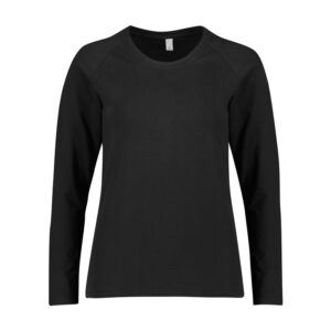 Womens Performance Long Sleeve Tee Black