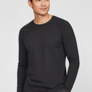 Mens Performance Long Sleeve Tee Black