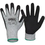 Cut5 - Nitrile Sandy Finish Black/Grey