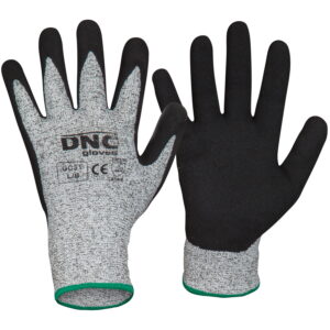 Cut5 - Nitrile Sandy Finish Black/Grey