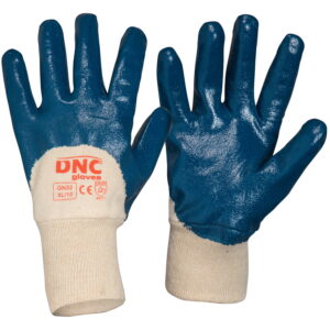 Blue Nitrile 3/4 Dip Blue/Nature
