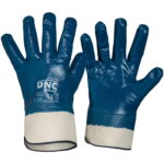 Blue Nitrile Full Dip with Canvas Cuff Blue/Nature