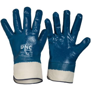 Blue Nitrile Full Dip with Canvas Cuff Blue/Nature