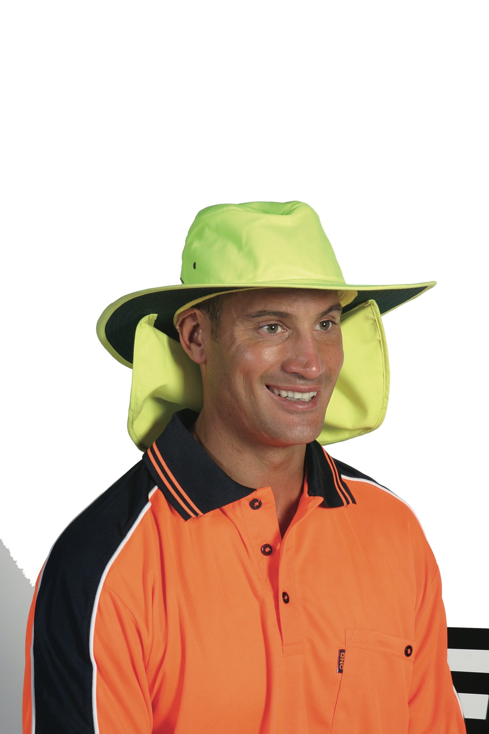 hivis hat with flap Navy hivis hat with flap Navy