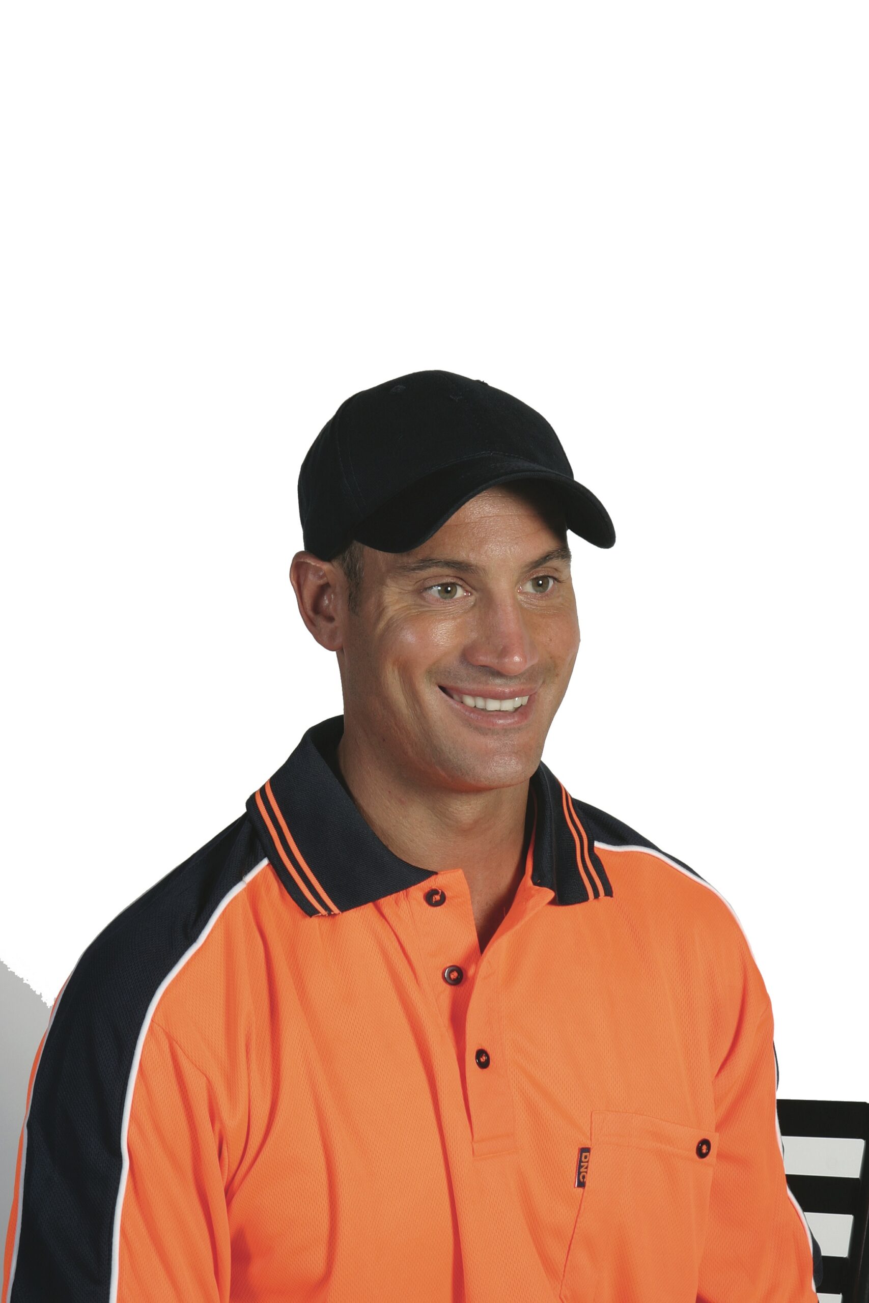 cotton cap with velcro strap Black cotton cap with velcro strap Black