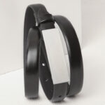 Womens Leather Belt Black