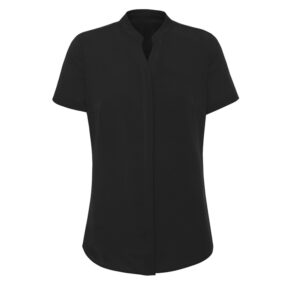 Womens Juliette Short Sleeve Blouse Black