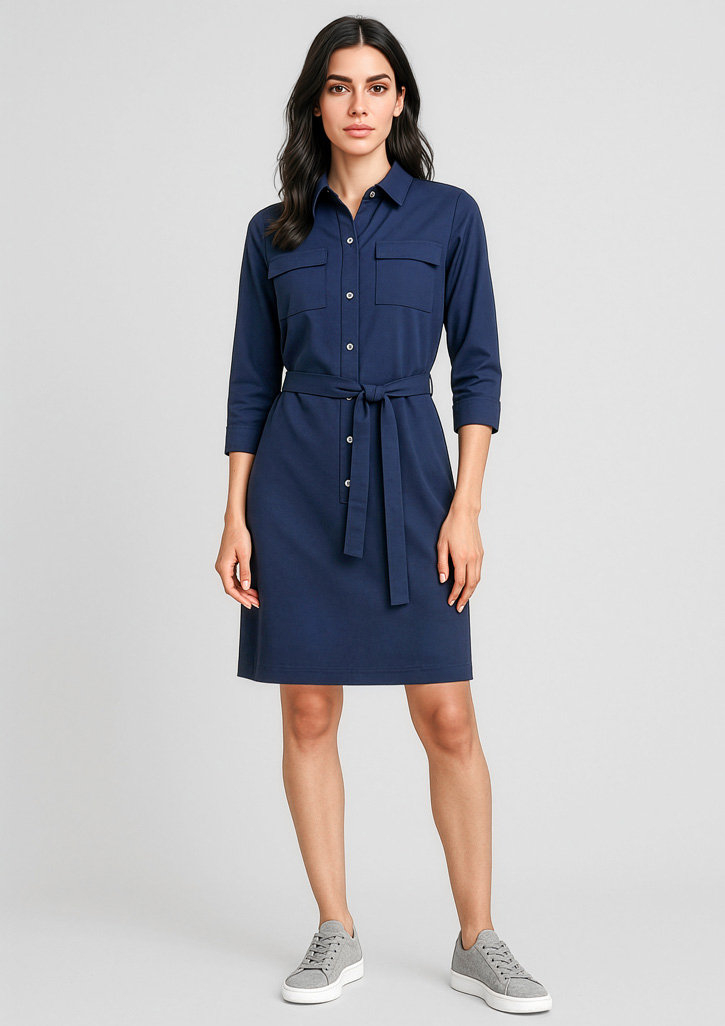 Womens Chloe Dress Navy