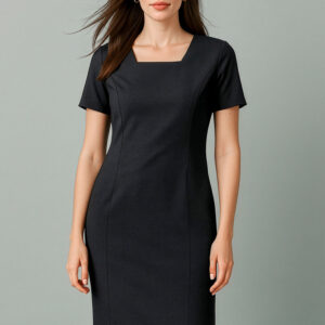 Womens Renew Short Sleeve Dress Pencil Black