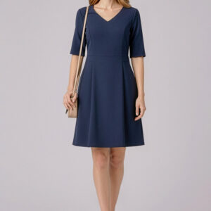 Womens Siena Extended Short Sleeve Dress Marine