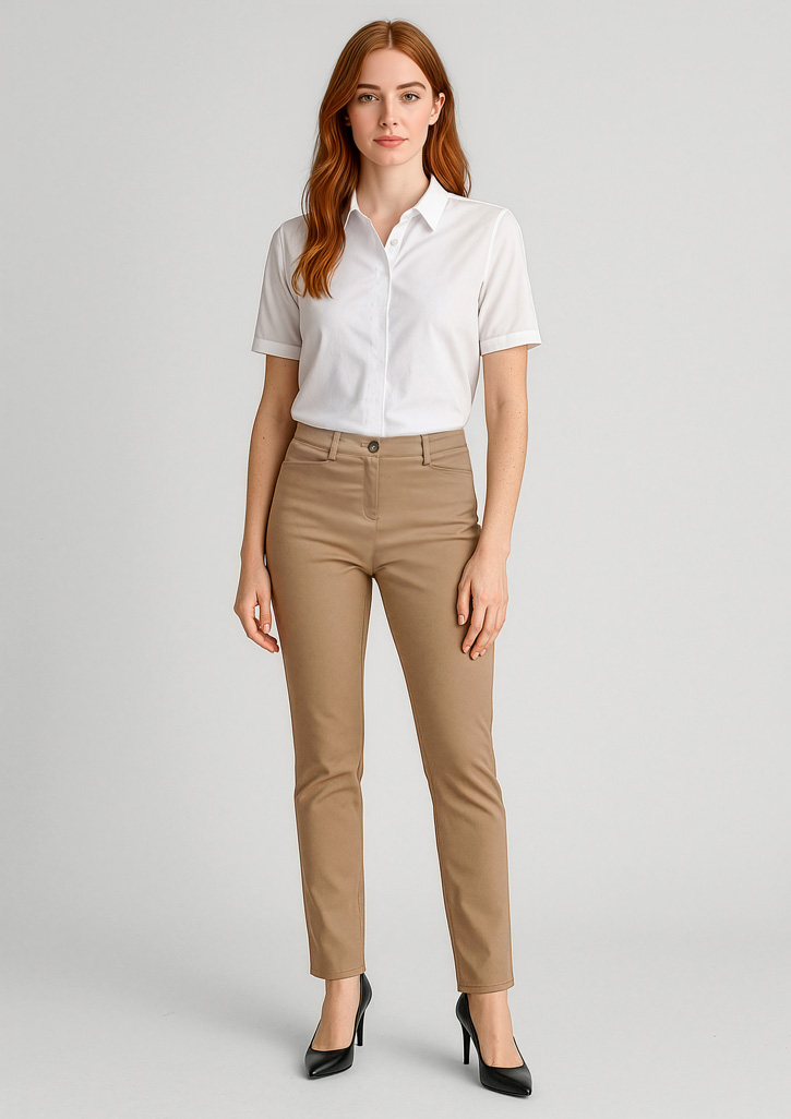 Womens Slim Leg Stretch Chino Pant Desert Womens Slim Leg Stretch Chino Pant Desert