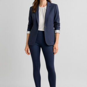 Womens Scuba Ponte High-rise Pull-on Corporate Legging Navy