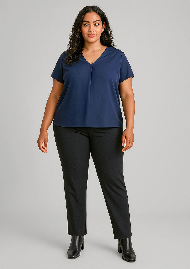 Womens Scuba Ponte Mid-rise Pull-on Pant Black Womens Scuba Ponte Mid-rise Pull-on Pant Black