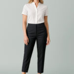 Womens Renew 7/8 Mid-Waist Slim Leg Pant Pencil Black