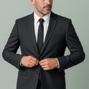 Mens Renew City Fit Jacket Pencil Black