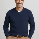 Mens Osaka Pineapple Knit Jumper Navy