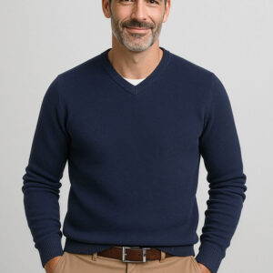 Mens Osaka Pineapple Knit Jumper Navy