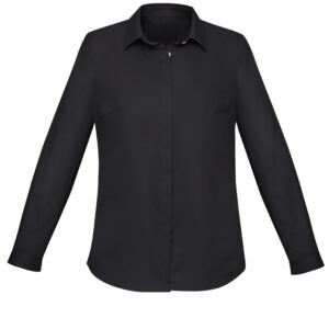 Womens Charlie Long Sleeve Shirt Black