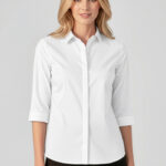 Womens Charlie 3/4 Sleeve Shirt White