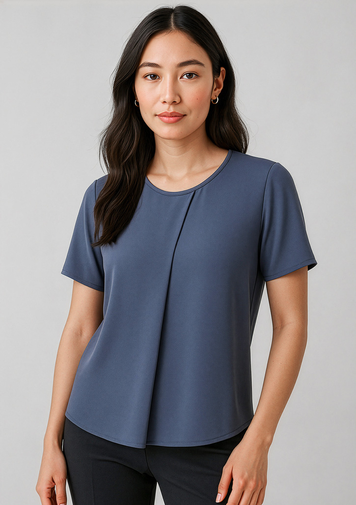 Womens Sydney Short Sleeve T-Top Storm Blue