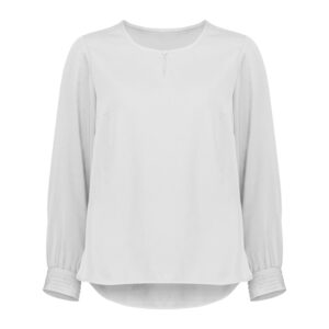 Womens Evelyn Long Sleeve Blouse Ivory