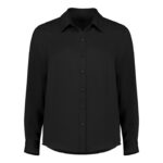 Womens Evelyn Long Sleeve Shirt Black