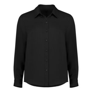 Womens Evelyn Long Sleeve Shirt Black
