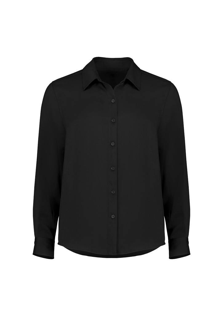 Womens Evelyn Long Sleeve Shirt Black