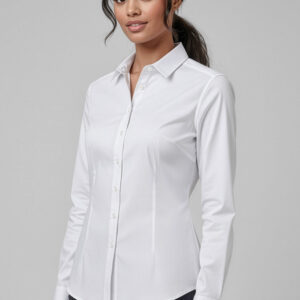 Womens Dalton Long Sleeve Shirt White