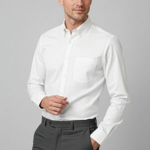 Mens Dalton Long Sleeve Shirt White