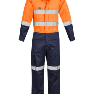 Mens Rugged Cooling Taped Overall Orange/Navy
