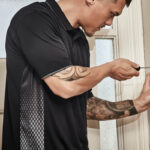 Mens Spark Short Sleeve Polo Black/Charcoal