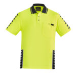 Mens Hi Vis Komodo Short Sleeve Polo Yellow/Black