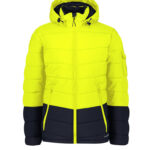 Unisex Streetworx Hooded Puffer Jacket Yellow/Navy
