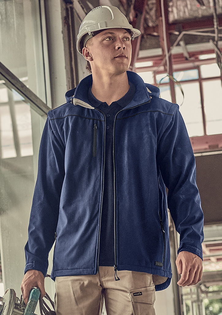 Unisex Streetworx 2 In 1 Stretch Softshell Jacket Navy Unisex Streetworx 2 In 1 Stretch Softshell Jacket Navy