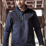 Unisex Streetworx Stretch Waterproof Jacket Navy/Dark Navy