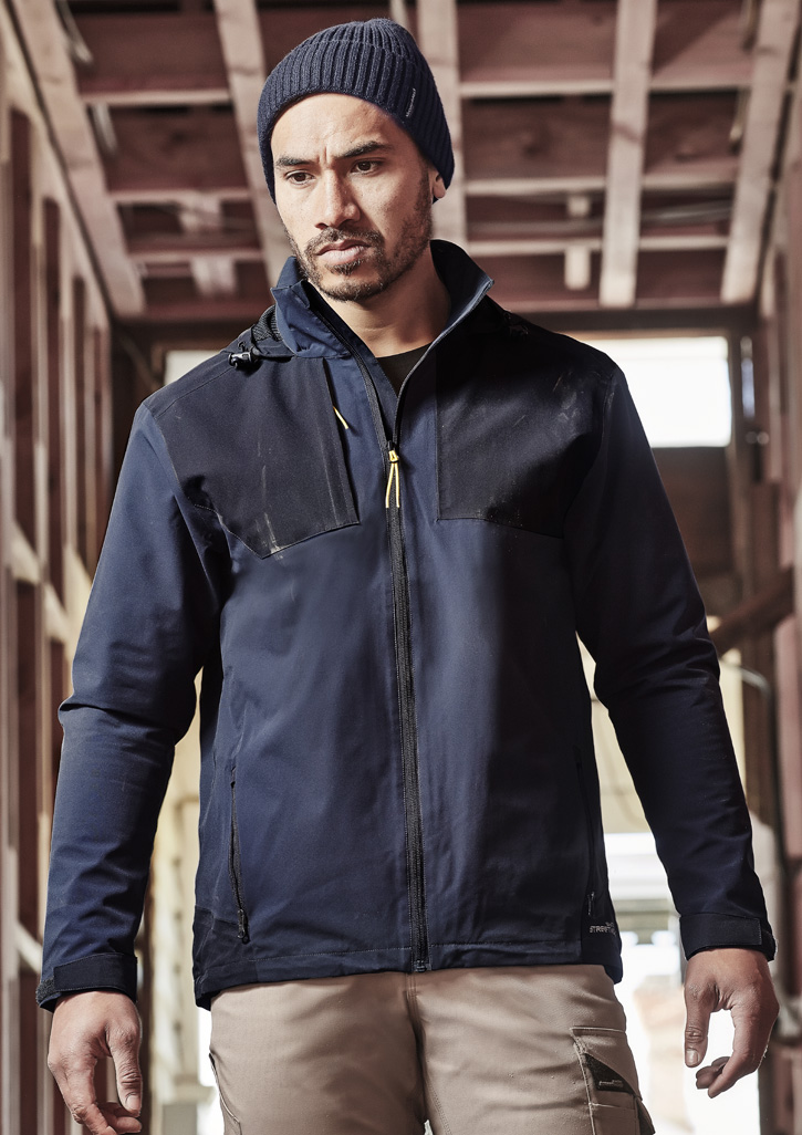 Unisex Streetworx Stretch Waterproof Jacket Navy/Dark Navy Unisex Streetworx Stretch Waterproof Jacket Navy/Dark Navy
