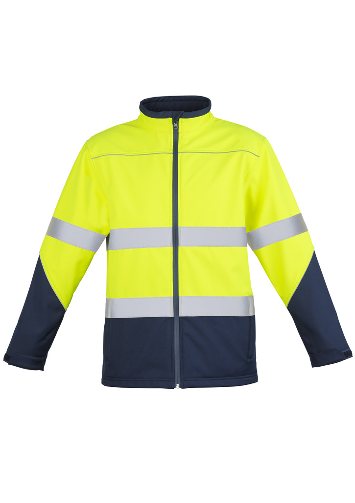 Unisex Hi Vis Softshell Jacket Yellow/Navy Unisex Hi Vis Softshell Jacket Yellow/Navy