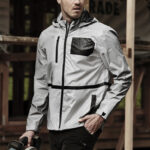 Unisex Streetworx Reflective Waterproof Jacket Reflective Silver