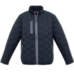 Unisex Hexagonal Puffer Jacket Navy
