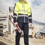 Unisex Streetworx 2 In 1 Stretch Softshell Jacket Yellow/Navy