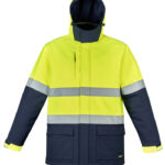 Unisex Hi Vis Antarctic Softshell Jacket Yellow/Navy