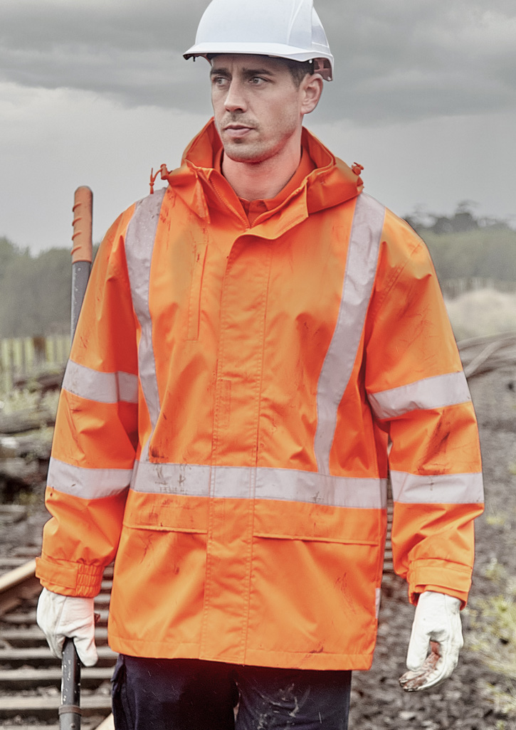 Mens Hi Vis X Back Ultralite Waterproof Jacket Orange Mens Hi Vis X Back Ultralite Waterproof Jacket Orange